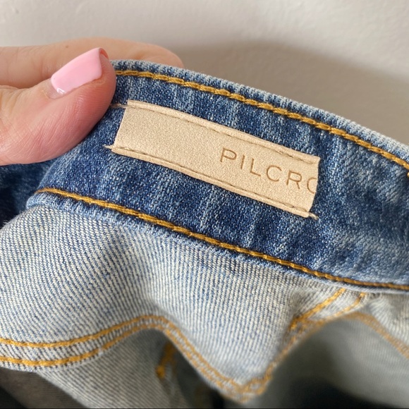 Anthropologie Pilcro and the Letterpress Sustainable Distressed Ankle Jeans 25 - Picture 9 of 9